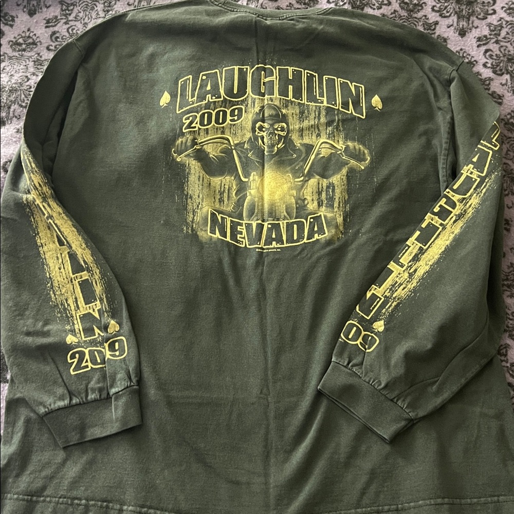 🔥Laughlin Nevada 2009 Biker Graphic Tee - Black 2XL collectors